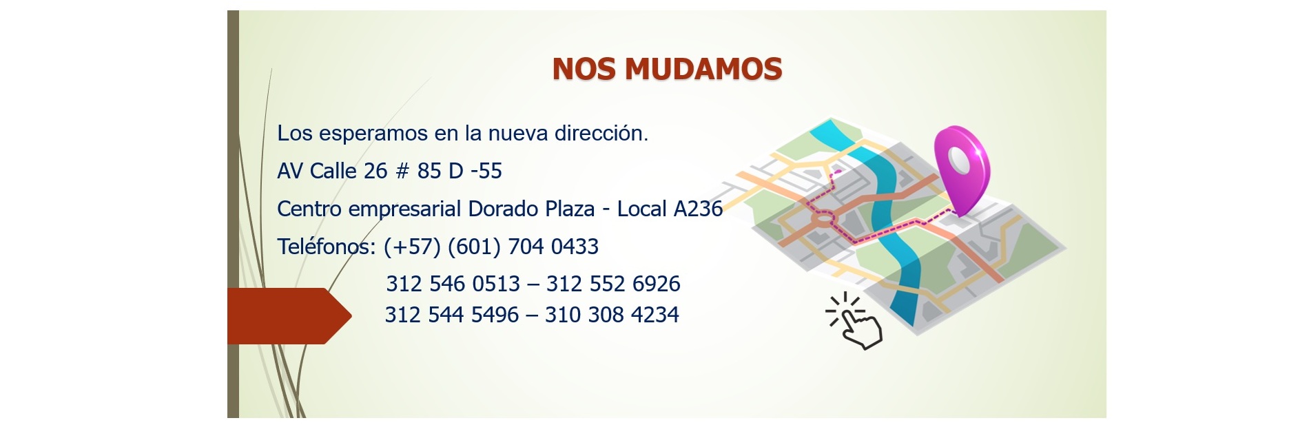 Nueva Dirección de Cepa Salud IPS..